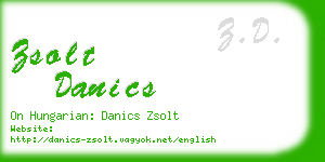 zsolt danics business card